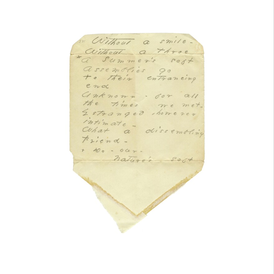 <em>The Gorgeous Nothings</em> is an art book as much as a poetry book, featuring full-color facsimiles of 52 of Emily Dickinson's envelope poems.